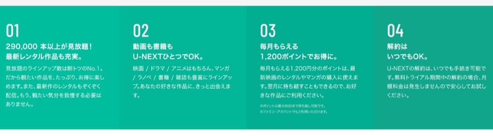 U-NEXT無料お試し